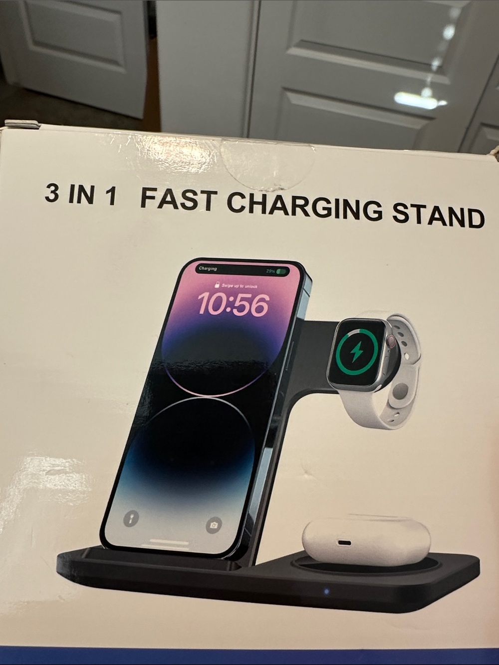 3-in-1 Fast Charging Stand - Black